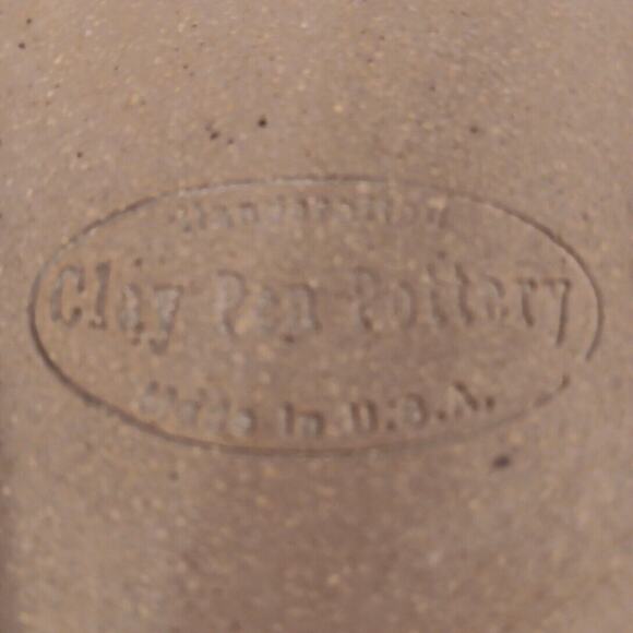 Colorado Columbine Green Clay Pen Pottery Souvenir Coffee Mug Handcrafted 18oz - Picture 8 of 10